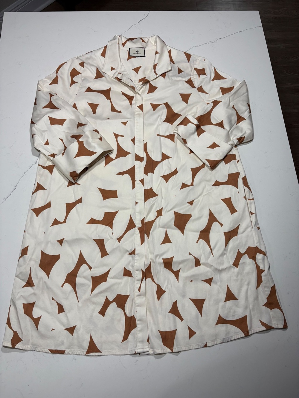 Tuckernuck Honey Petal Charlie Shirt Dress size M Cotton-Stretch A-Line Mini